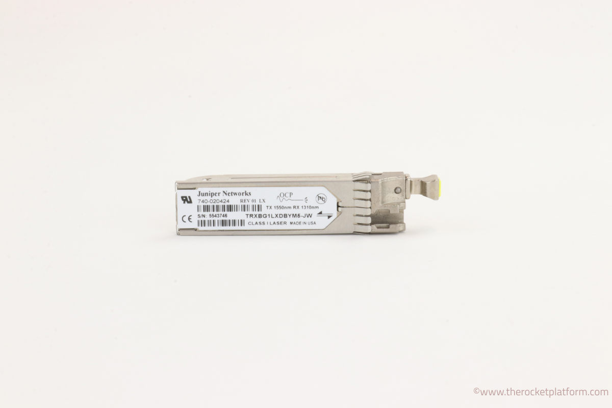 EX-SFP-GE10KT15R13 - Juniper SFP 1000Base-BX Gigabit Ethernet Optics 1550/1310nm for 10km