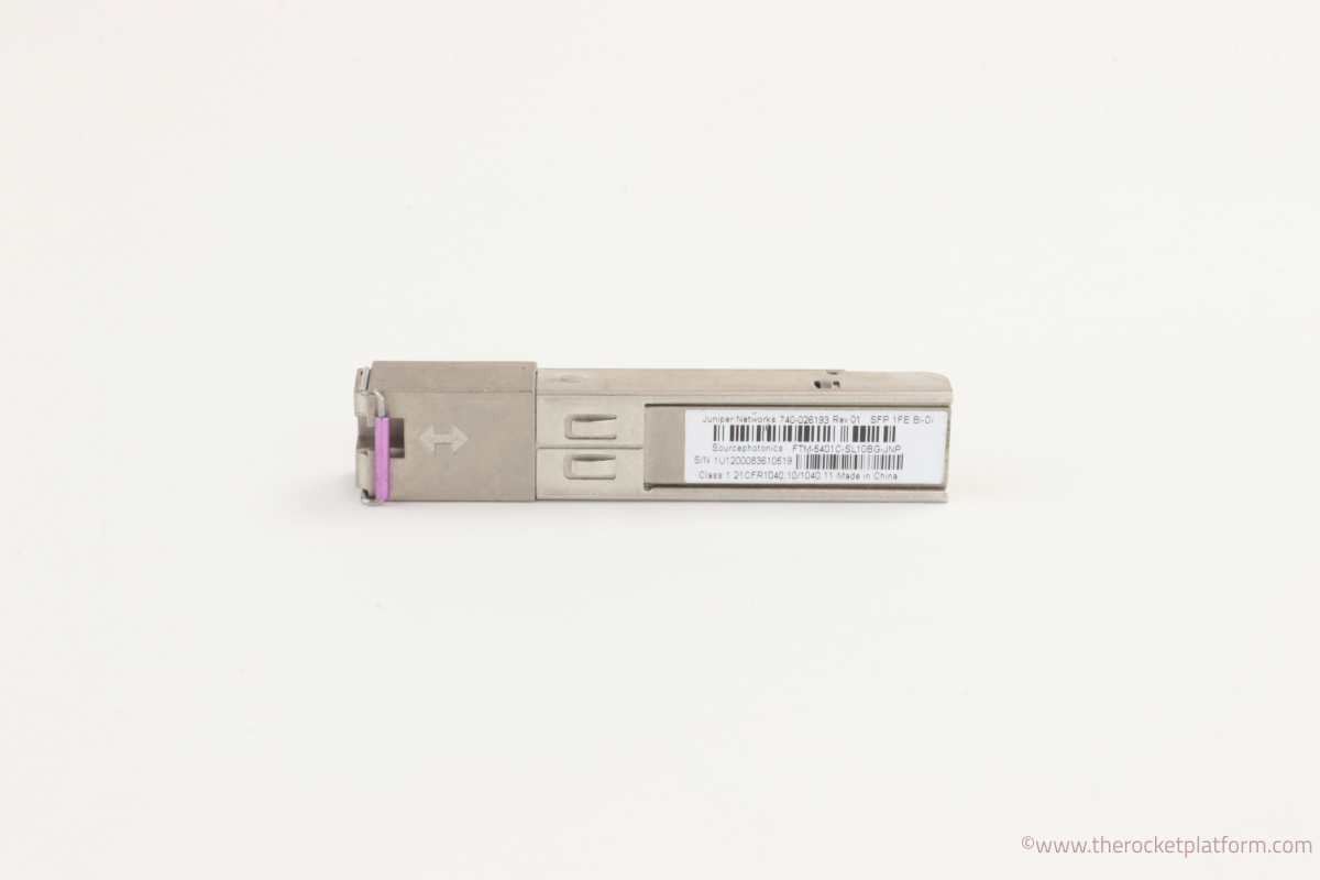 EX-SFP-FE20KT15R13 - Juniper SFP 100Base-BX Fast Ethernet Optics 1550/1310nm for 20km