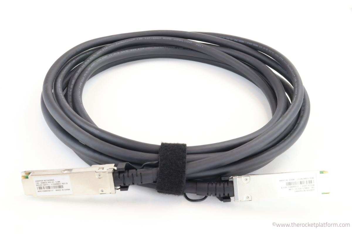 JNP-QSFP-DAC-5M - Juniper QSFP+ Cable Assembly 5m 26AWG Passive Programmable ID