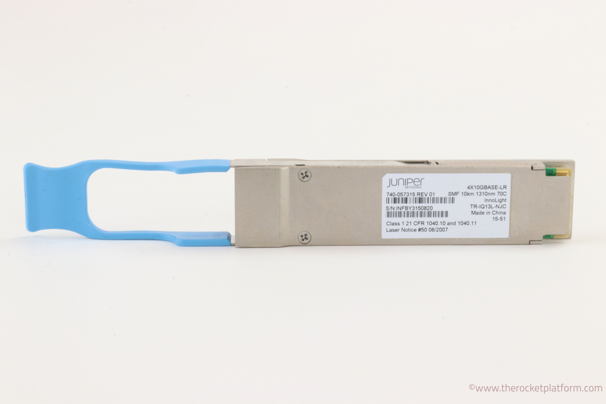 740-057315 - Juniper QSFP+ 40G Breakout 4x10GBASE LR 10km SMF MPO-12 APC Receptacle