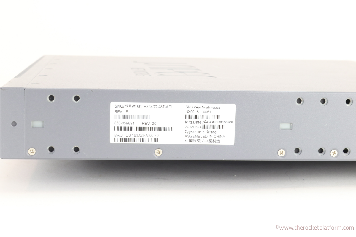 650-059891 - Juniper EX3400-48T-AFI Network Switch Full Unit Assembly