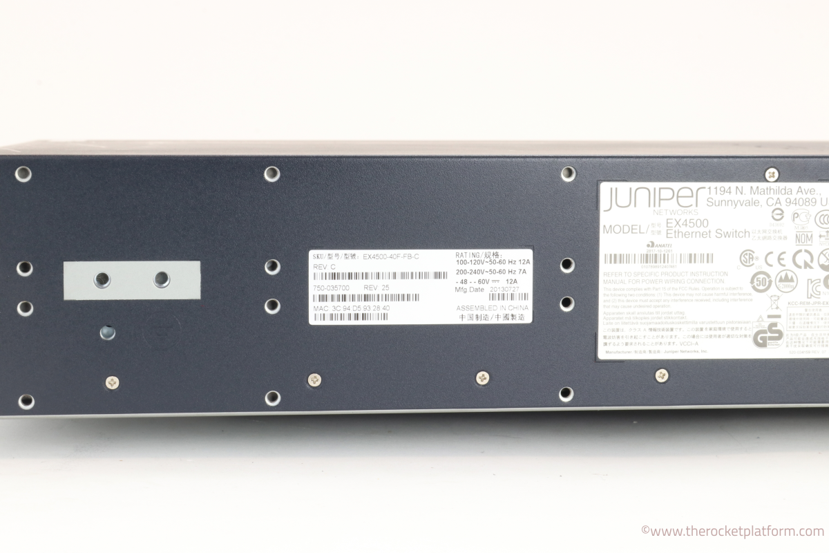 EX4500-40F-FB-C - Juniper EX4500-40F-FB-C Network Switch Full Unit Assembly