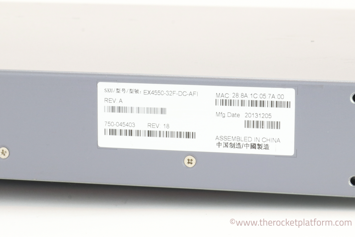 750-045402 - Juniper EX4550-32F-AFI Network Switch Full Unit Assembly