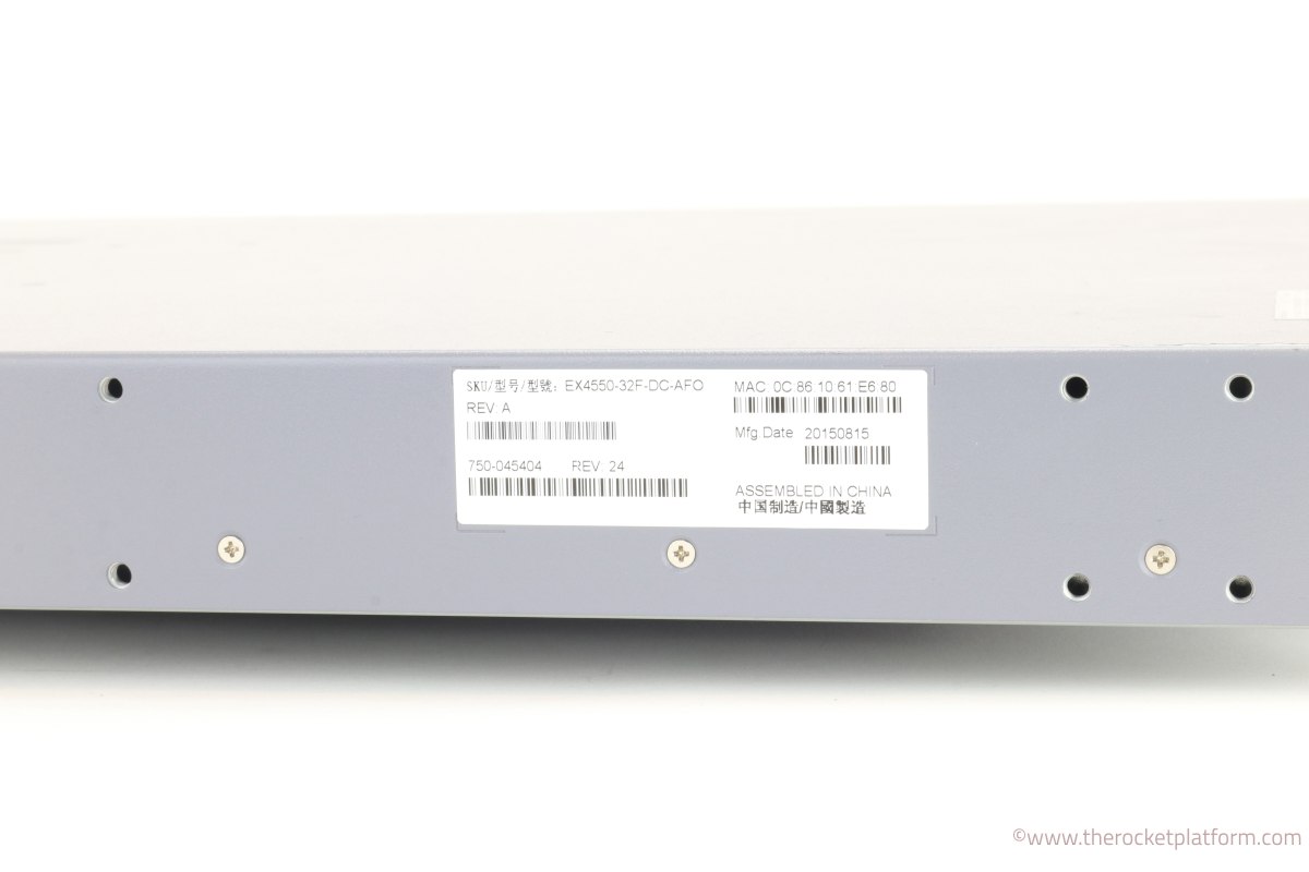 EX4550-32F-DC-AFO - Juniper EX4550-32F-DC-AFO Network Switch Full Unit Assembly